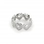 Anel  Zirconia Tennis Jewelry Silver