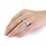 Anel  Zirconia Tennis Jewelry Silver