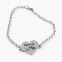 Pulseira em aço Adoro-te
