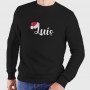 Sweater sem Capuz Gorro Pai Natal Personalizável