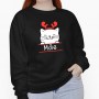 Sweater sem Capuz Gatinho Natalício Personalizável