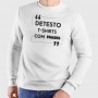 Sweater sem Capuz Frases