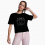T-shirt Cropped Gato vinci