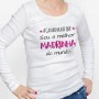 Tshirt Unisex Manga Comprida Melhor  do Mundo