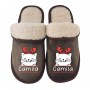 Chinelo Personalizado Pelúcia Gato