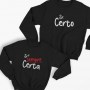 Sweater Casal Sr e Sra Certos